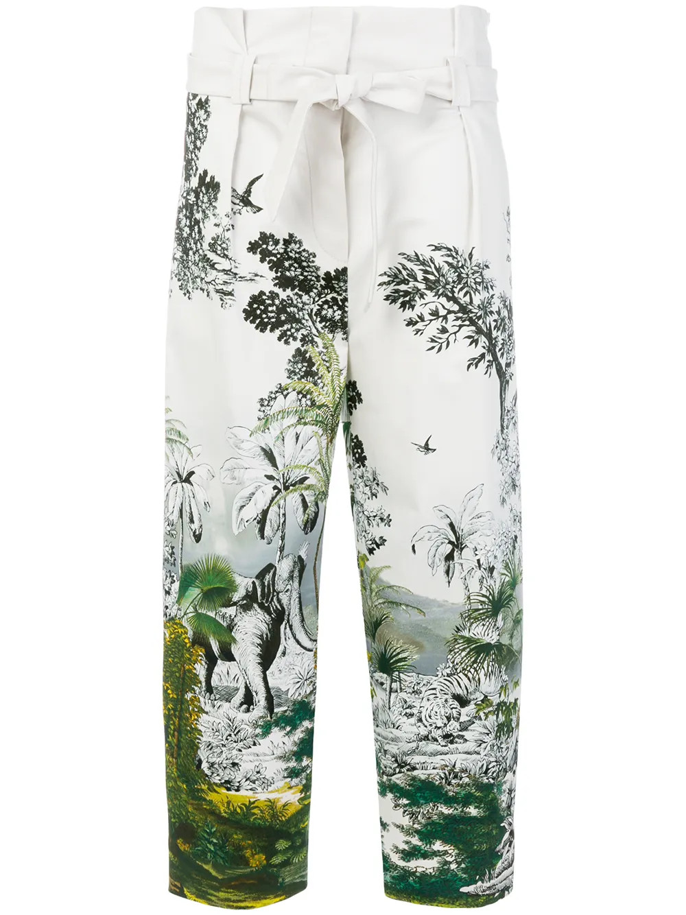 Alberta Ferretti jungle print trousers - Nude & Neutrals | FarFetch US