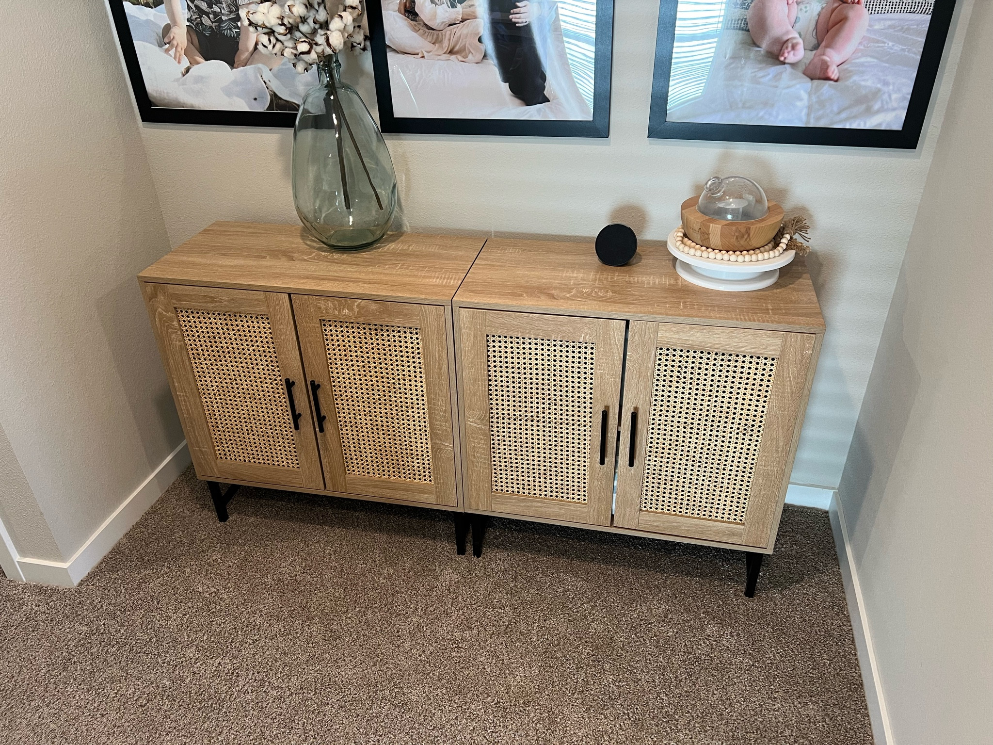 Absolutely IN LOVE with these natural wood rattan storage cabinets & SO affordable from Amazon!!! 

#LTKSaleAlert #LTKHome #LTKFindsUnder100