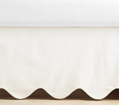Scalloped Crib Skirt | Pottery Barn Kids | Pottery Barn Kids
