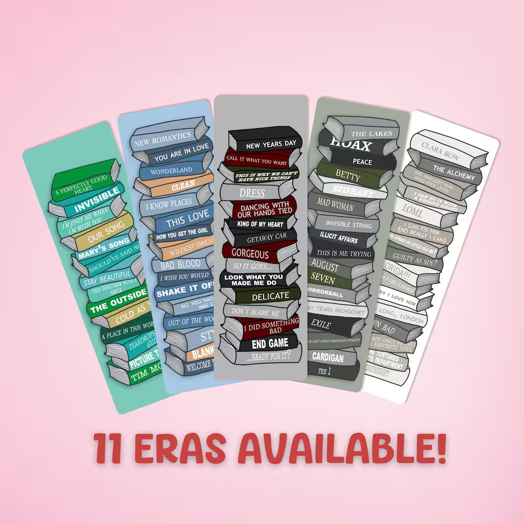 Album Bookstack Bookmark Book Lover Gift Bookish Gift Girlie Bookmark Eras Bookmark - Etsy | Etsy (US)