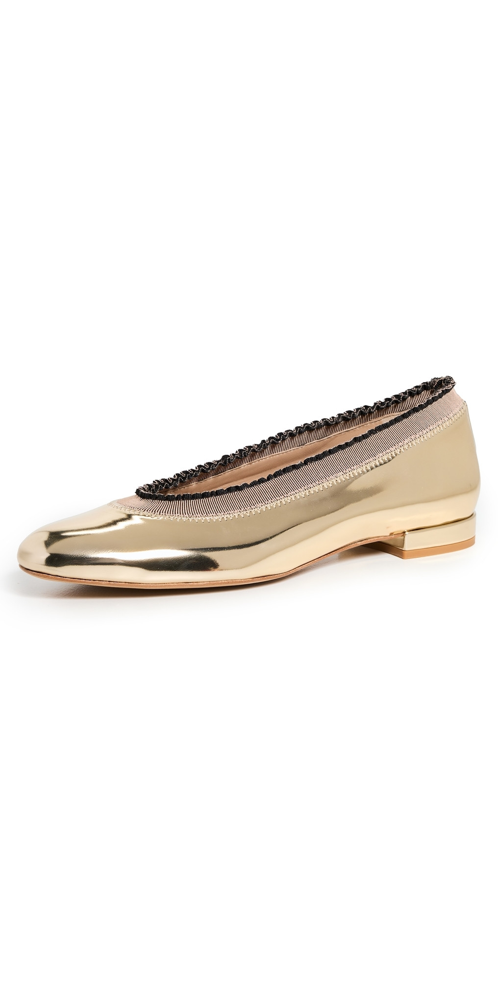 Ulla Johnson Elise Ruffle Ballet Flats Light Gold 35 | Shopbop