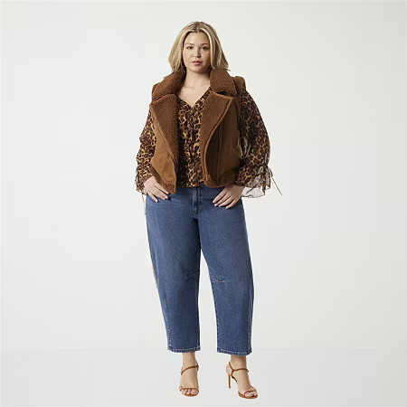 JS Jessica Simpson Womens Plus Barrel Jean, 18w, Blue | JCPenney