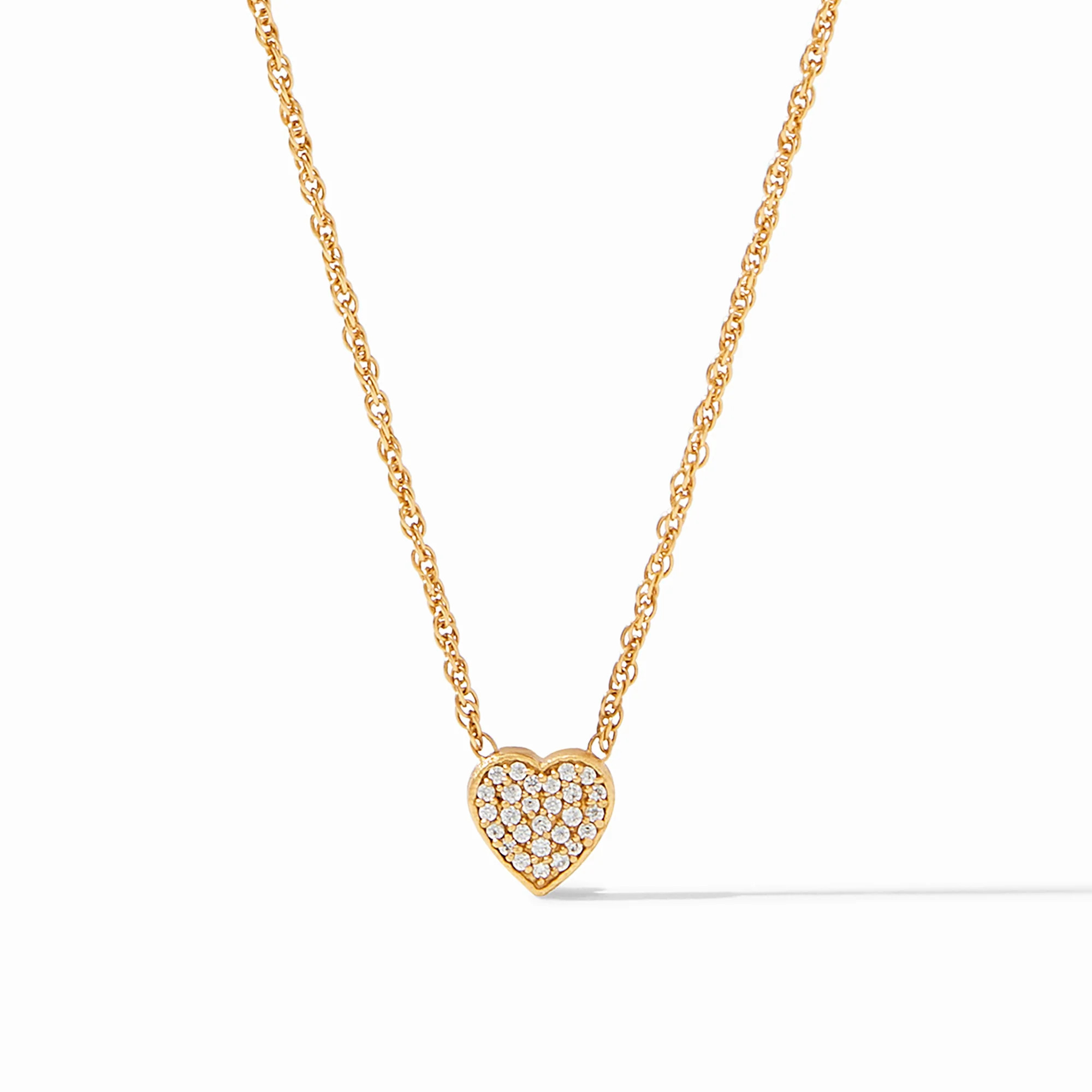 Heart Pavé Demi Delicate Necklace | Julie Vos | Julie Vos