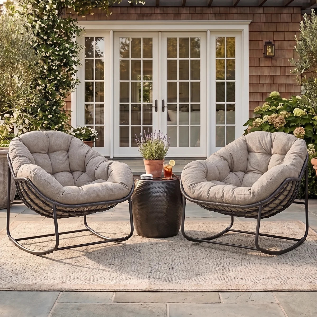 Cini Wicker Outdoor Chair (Set of 2) | Wayfair North America