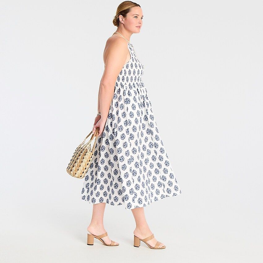 Friday dress in gathered floral block print | J.Crew US