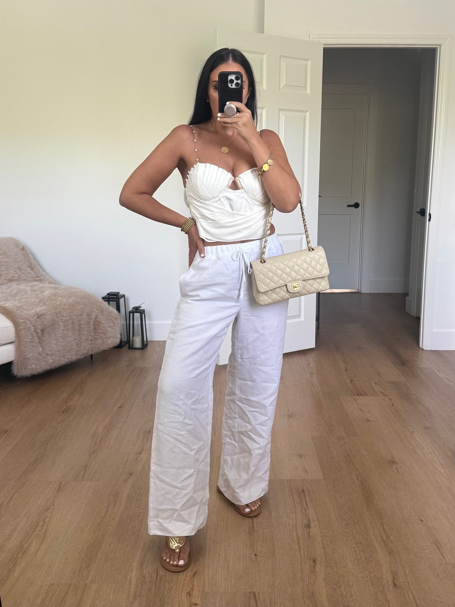 Arielle Corset Crop Top. Cruiselinen™ Lodge Pant
