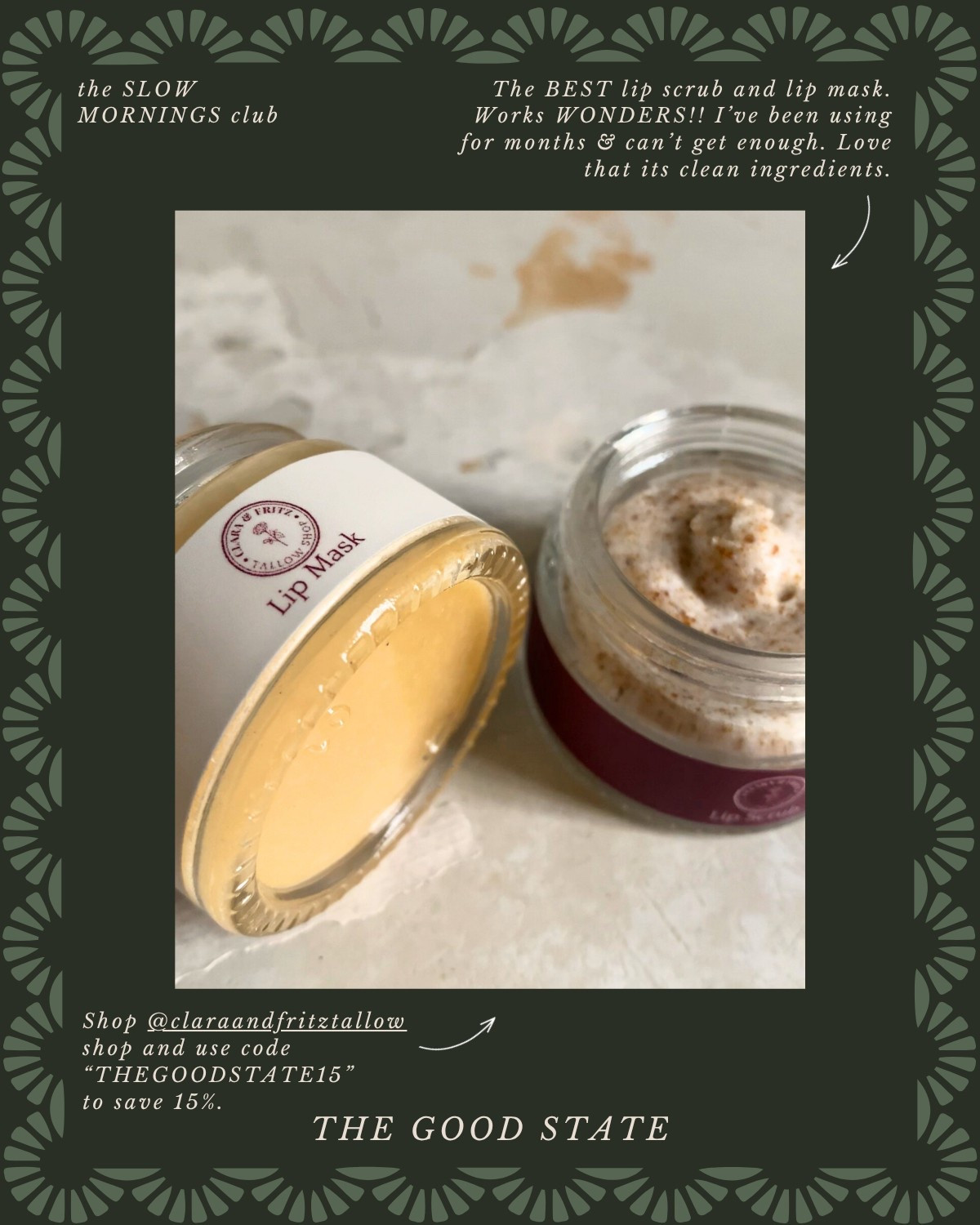 Shop the pic at www.claraandfritz.com and use code THEGOODSTATE15 to save 15%

I’ll link similar products here!!

This collection is for those who embrace the slowed down rhythms on an early morning. For the ladies who linger with a cup of coffee in one hand and a journal in the other. For the ones who take notice of the sunlight dancing through the windows and breathes deep the aroma of freshly ground coffee as it’s prepared for the french press. This collection is for those who enjoy matching pajama sets and have one too many coffee mugs (if having too many is even possible). This is for those who are slowing down—even if just internally—in whatever season of life they find themselves in. This is for you☀️ The good state, Lauren England, Amazon, Vera Bradley, slow mornings, Emily lex, pottery barn, beauty, clean beauty, chappywrap, stationary, spring fashion, printfresh, coffee mugs, kitchen, living room, spring, spring home, tuckernuck, print fresh, summer outfit, summer fashion


#LTKFindsUnder50 #LTKStyleTip #LTKSaleAlert