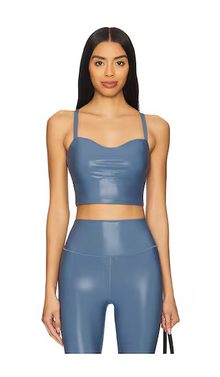 Selena High Gloss Bra in Blue Jean | Revolve Clothing (Global)