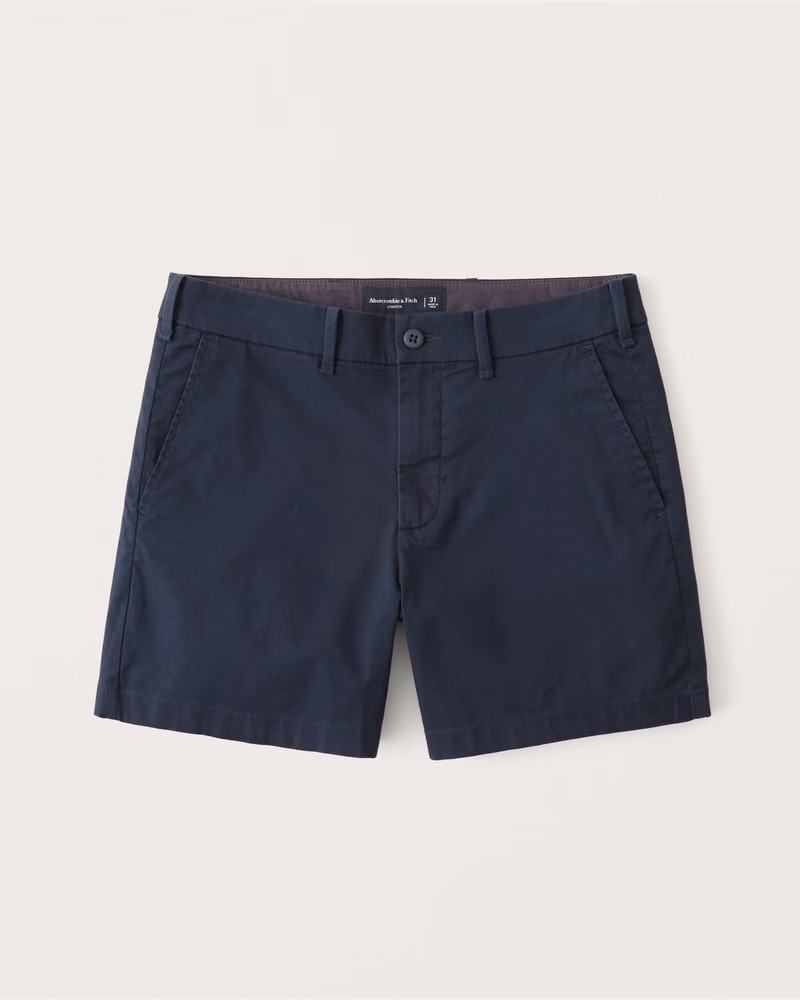 Stretch Chino Shorts | Abercrombie & Fitch (US)