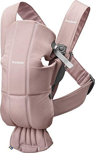 BabyBjörn Baby Carrier Mini, Cotton, Dusty Pink Newborn Carrier (7-25 lbs), Ergonomic, Easy-to-U... | Amazon (US)