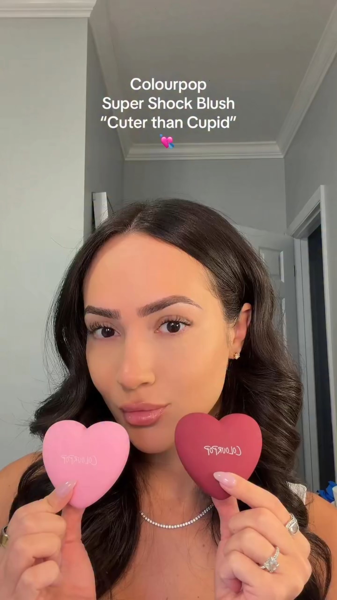 Happy Valentine’s Day my loves💌 @colourpopcosmetics #blush #affordablemakeup #glowymakeup #makeupproducts #colourpop