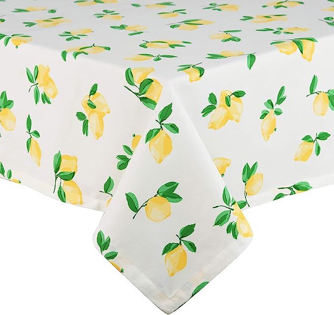 Kate Spade New York Make Lemonade Cotton Tablecloth, Tablecloth-60x102, Multi | Amazon (US)