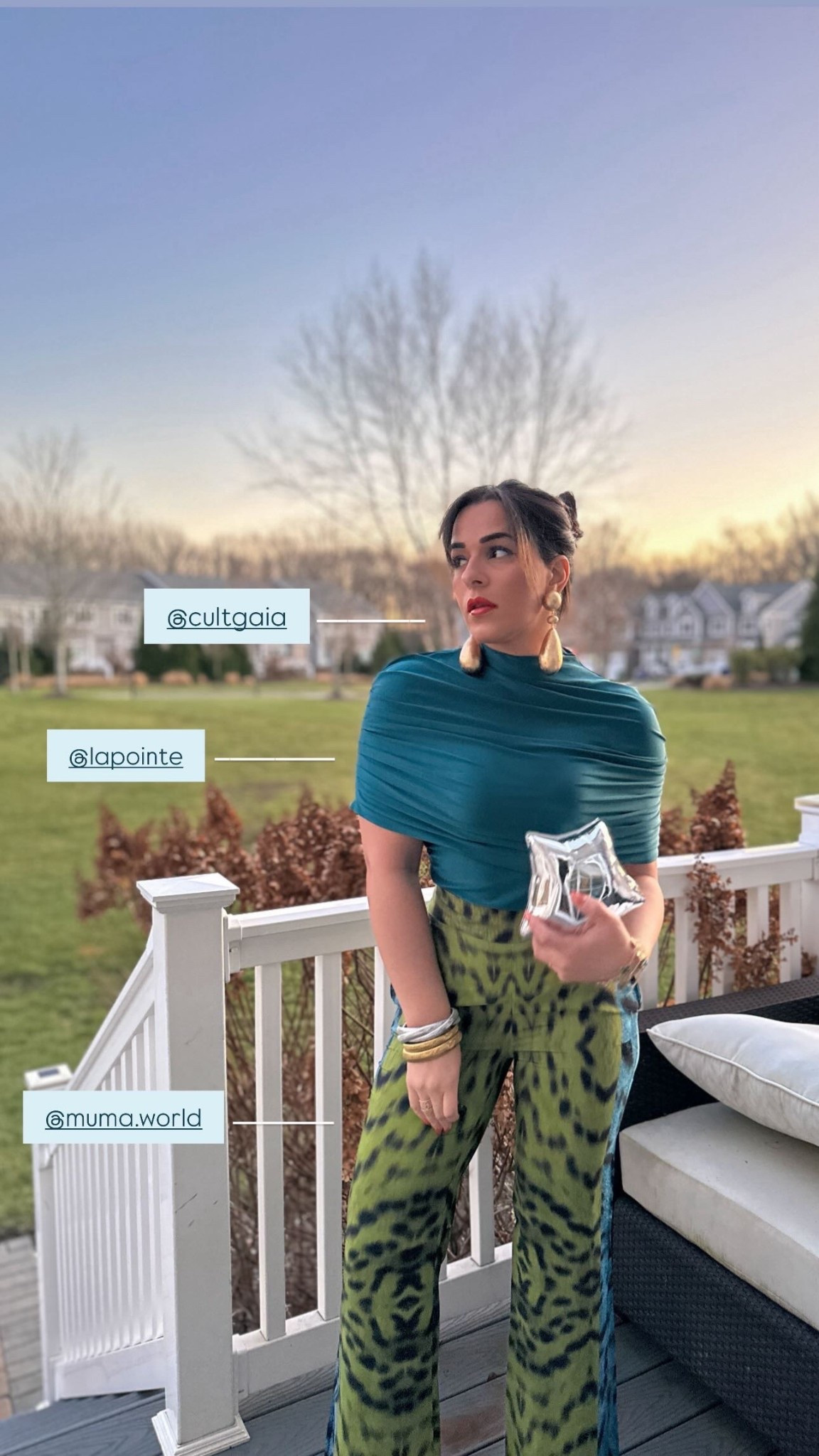 Stepping into December date nights feeling with alllll the boldness!
This top is everything — so sculpted & flattering and these statement pants are SO GOOOOOD.

Dressed up for a night out but still comfortable! Linking all these pieces for you to shop the look!
Shop it here on my LTK 💚💙

Evening outfit, Statement top, Cult Gaia outfit, Lapointe pants, Holiday style, Winter fashion, Glam night out, Elevated looks, Chic accessories, Style inspo, Fashion finds #HolidayStyle #NightOutLook #StatementOutfit #WinterFashion #ChicStyle #LTKStyle #LTKFashion #FashionInspo #BoldStyle 

#LTKHoliday #LTKmomlife #LTKdayinmylife