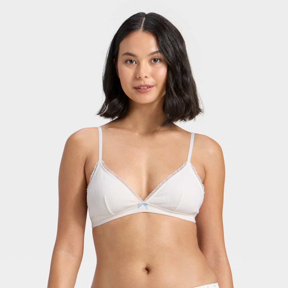 Women's Pointelle Triangle Bralette - Wild Fable™ | Target