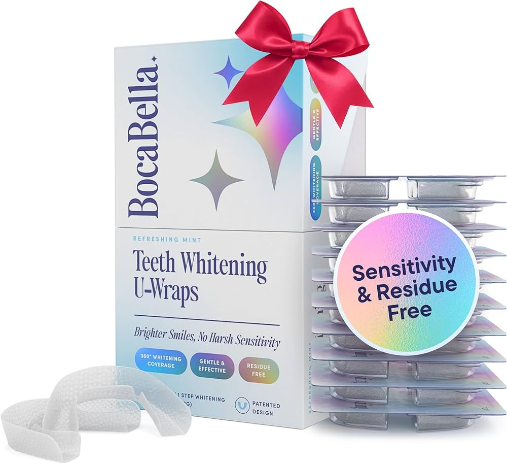 Teeth Whitening U-Wraps – 10 Treatments – 15% Hydrogen Peroxide, Enamel-Safe, No Harsh Sensit... | Amazon (US)