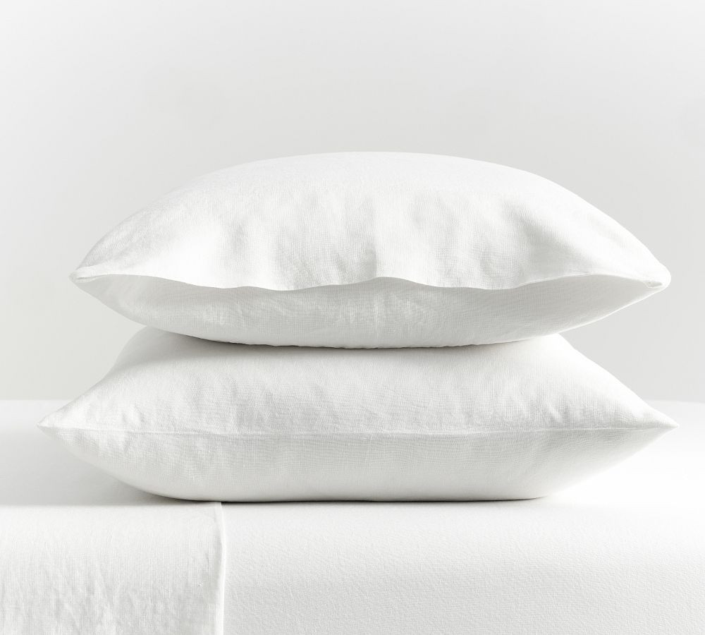Belgian Flax Linen Classic Pillowcases - Set of 2 | Pottery Barn (US)