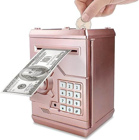 Piggy Bank Electronic Mini ATM for Kids Baby Toy, Safe Coin Banks Money Saving Box Password Code ... | Amazon (US)