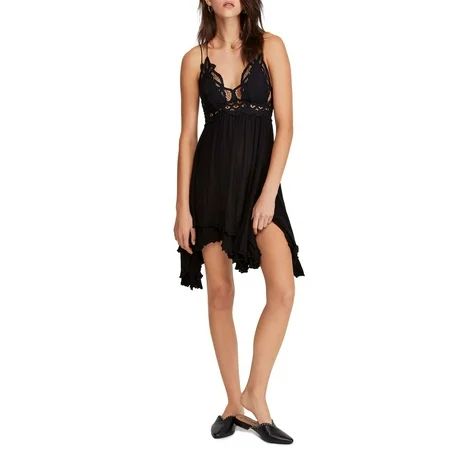 Free People Adella Maxi Slip Black | Walmart (US)