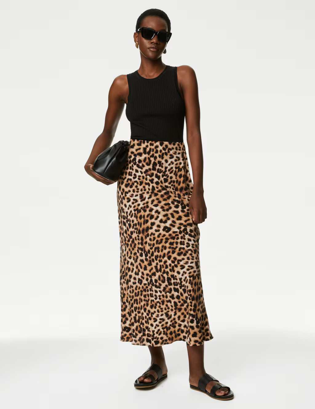 Animal Print Maxi Slip Skirt | Marks & Spencer (UK)