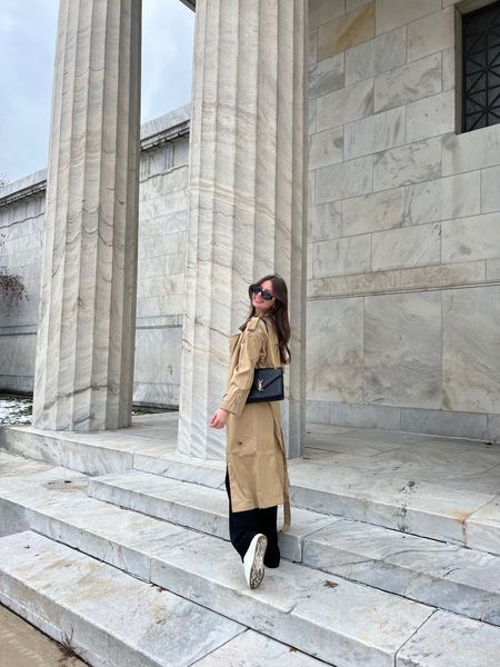 Fall transitional outfit, trench coat 

#LTKSeasonal