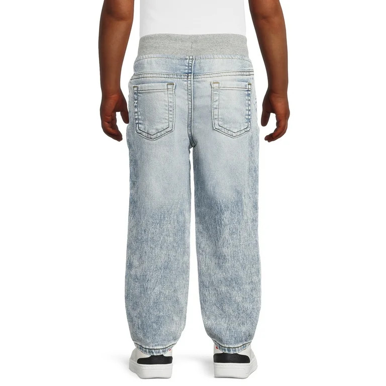 Wonder Nation Baby and Toddler Boys’ Knit Denim Jeans, Sizes 12M-5T | Walmart (US)