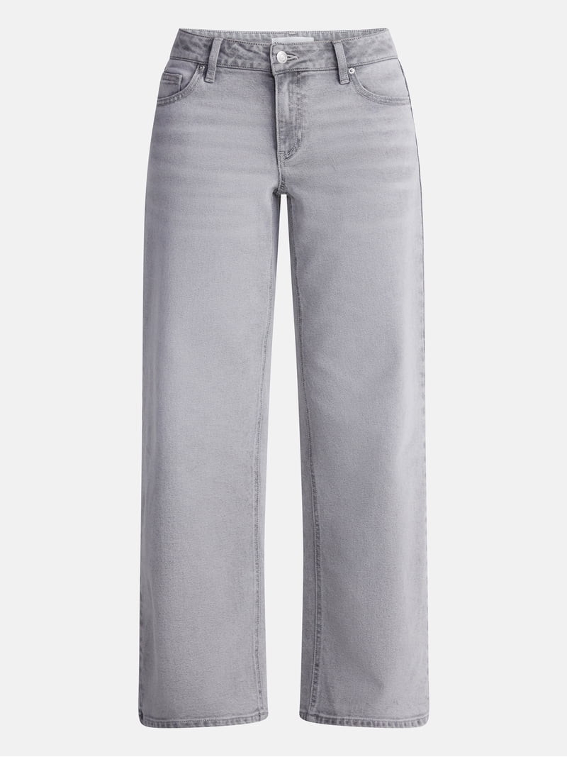 No Boundaries Mid Rise Baggy Jeans, 29", 31", 33" Inseams, Women's Sizes 00-24W | Walmart (US)