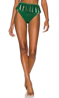 BEACH RIOT Glitter Daisy Bikini Bottom in Emerald from Revolve.com | Revolve Clothing (Global)
