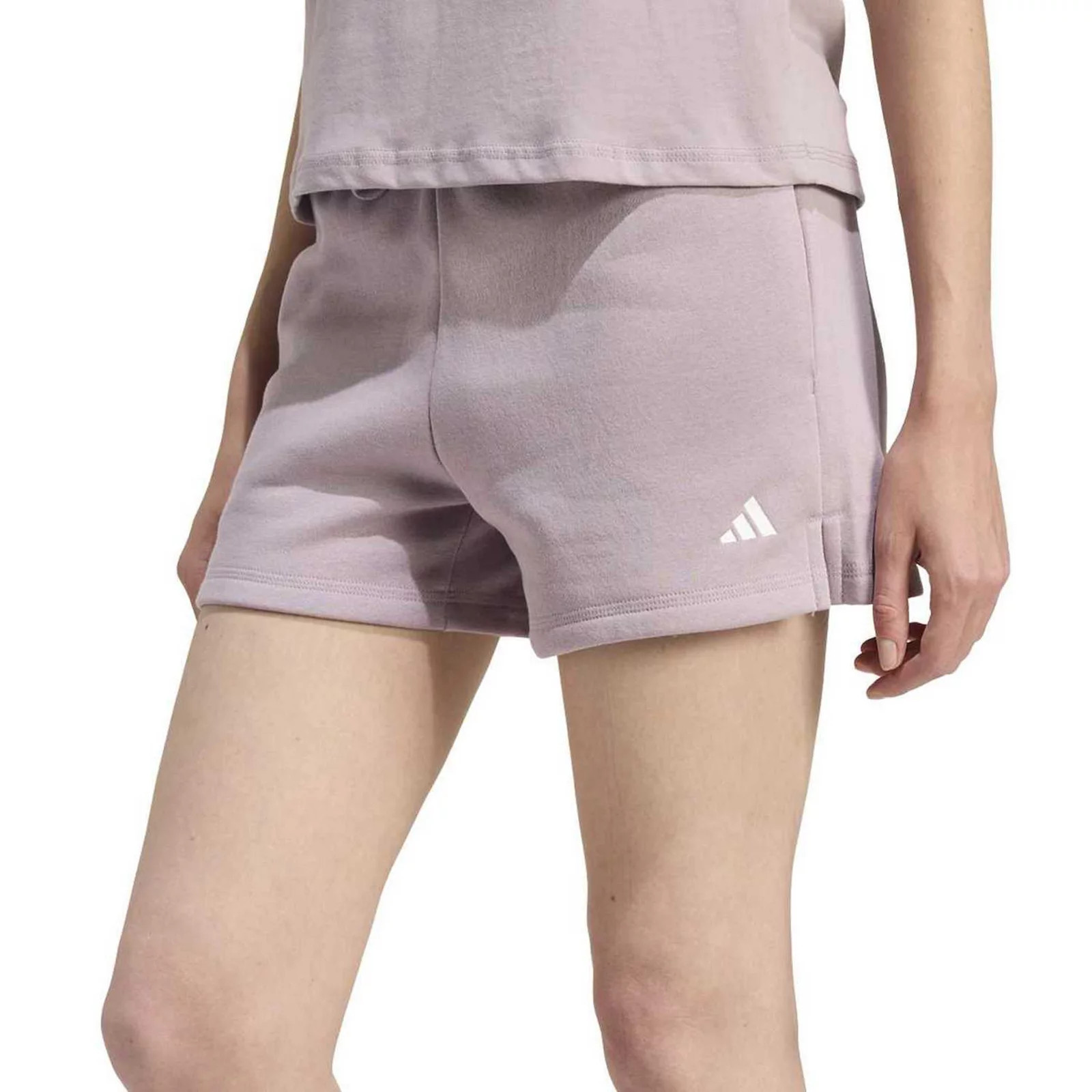 Women's adidas Essentials Feel Cozy Small Logo Sportswear Shorts, Preloved Fig | Kohl's