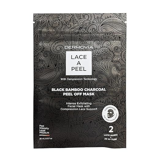 LACE A PEEL Black Bamboo Charcoal Peel Off Mask- 2 pack | Amazon (US)