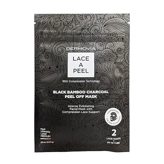 LACE A PEEL Black Bamboo Charcoal Peel Off Mask- 2 pack | Amazon (US)