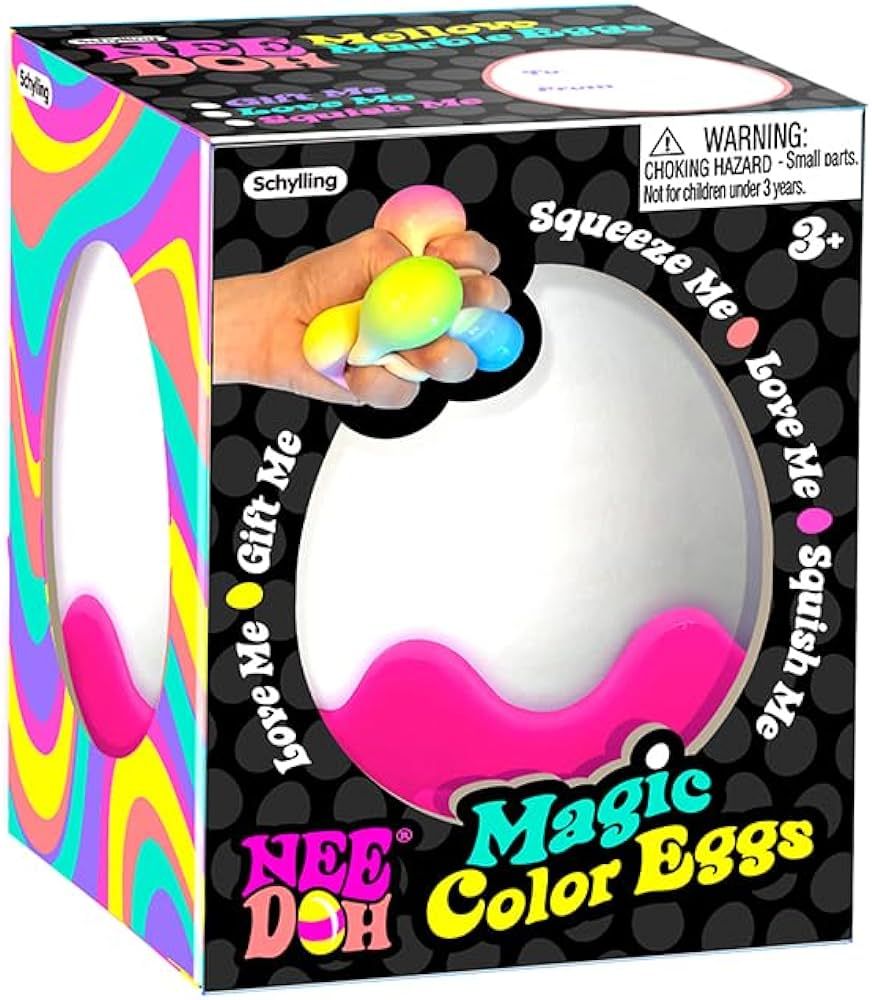 Schylling NeeDoh Magic Color Egg - Easter Squeeze Toy - Assorted Colors - Ages 3 to Adult (Pack o... | Amazon (US)