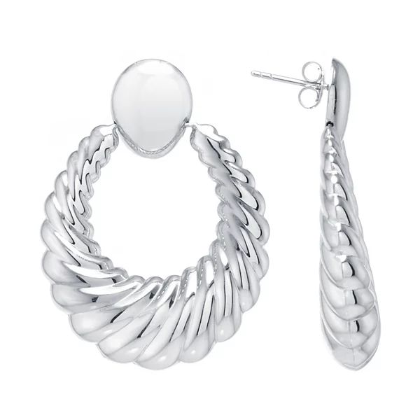 Sterling Silver Shrimp Door Knocker Earrings | Kohl's