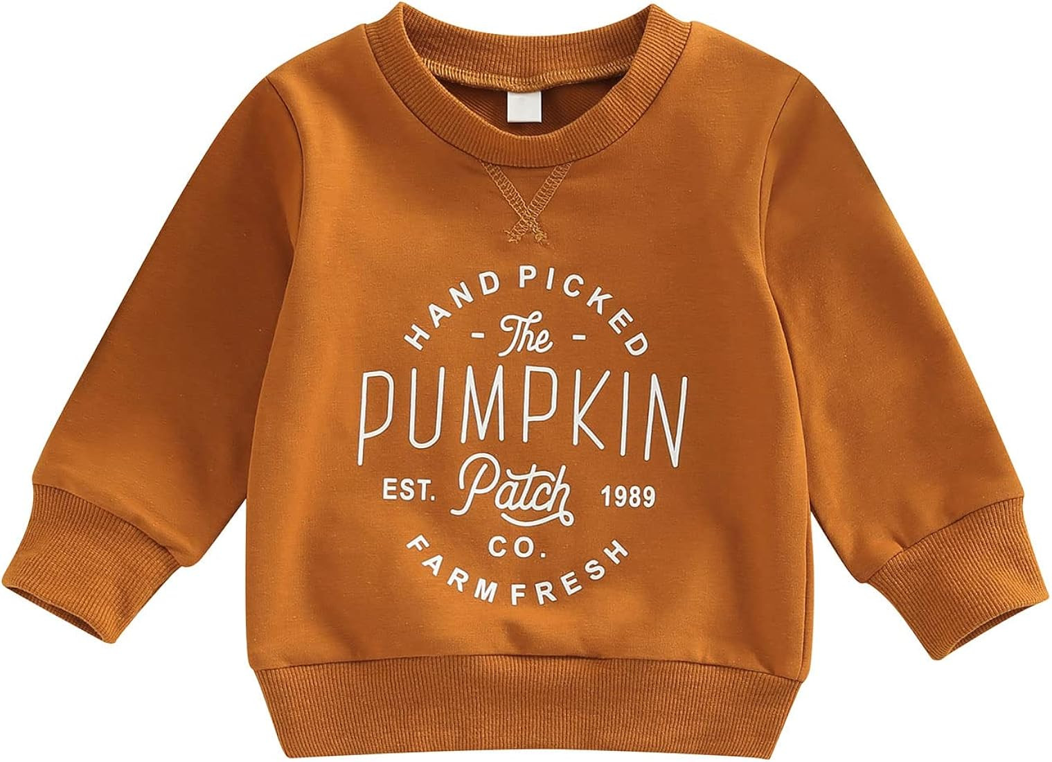 Toddler Baby Halloween Outfit Boy Girl Pumpkin Sweatshirt Crewneck Pullover Sweater Long Sleeve S... | Amazon (US)