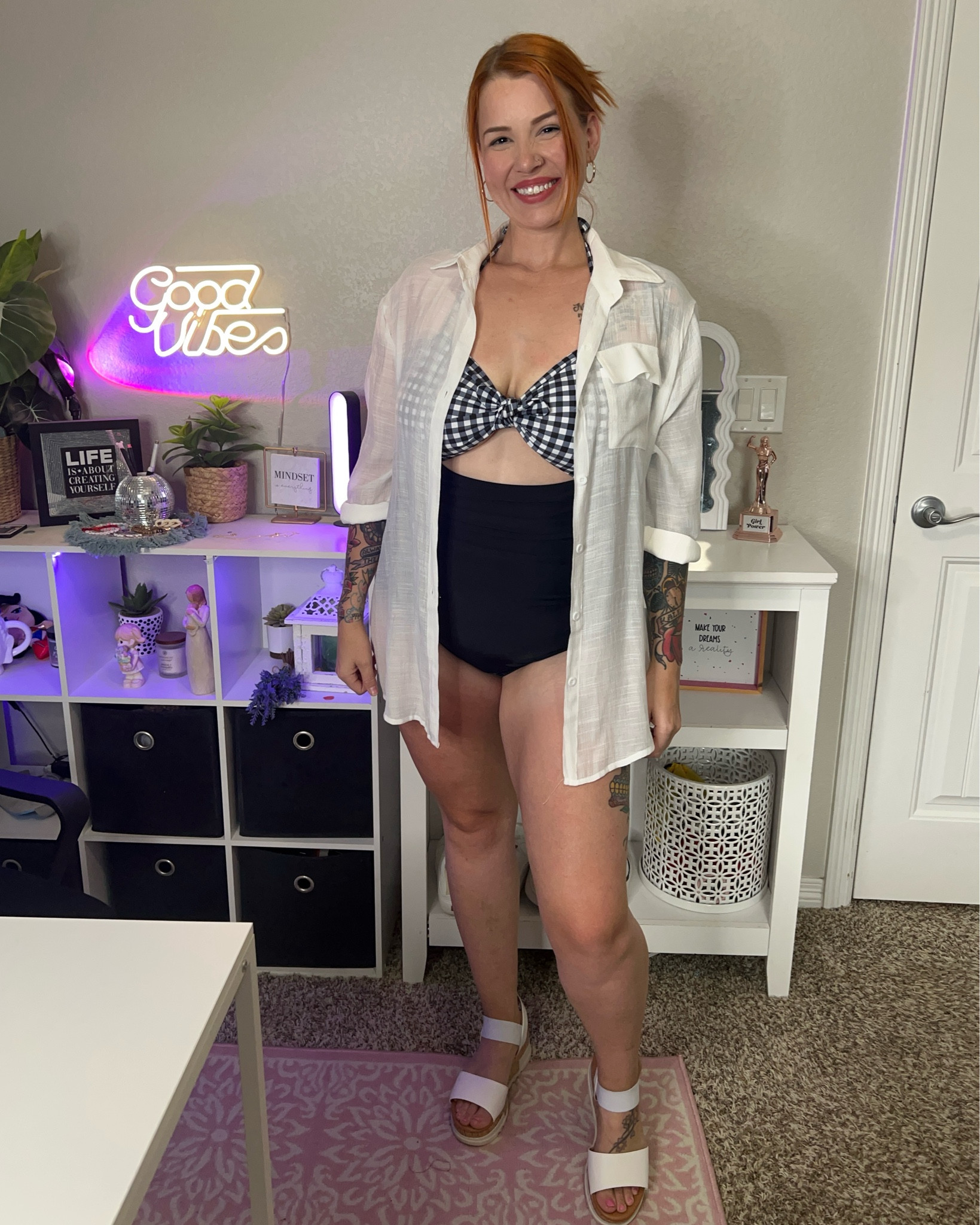 Pin-up vibes this summer ☀️✨ 

#LTKMidsize #LTKSwim #LTKSeasonal