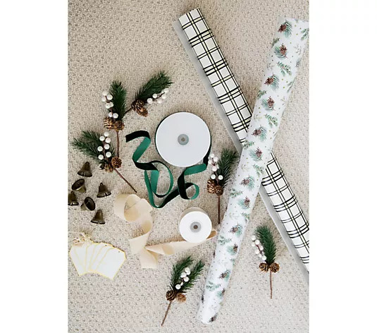 22-Piece Holiday Gift Wrap Set by Lauren McBride - QVC.com | QVC