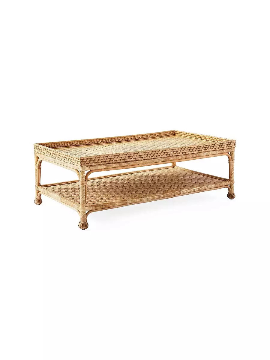 South Seas Rattan Coffee Table | Serena and Lily