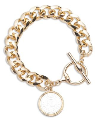 Logo Coin Chain Link Bracelet in Two Tone | Bloomingdale's (US)