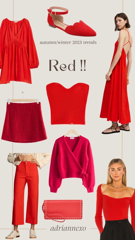 autumn/winter 2023 trend casting! lots of bright red! ❤️

#LTKSeasonal #LTKunder50 #LTKstyletip