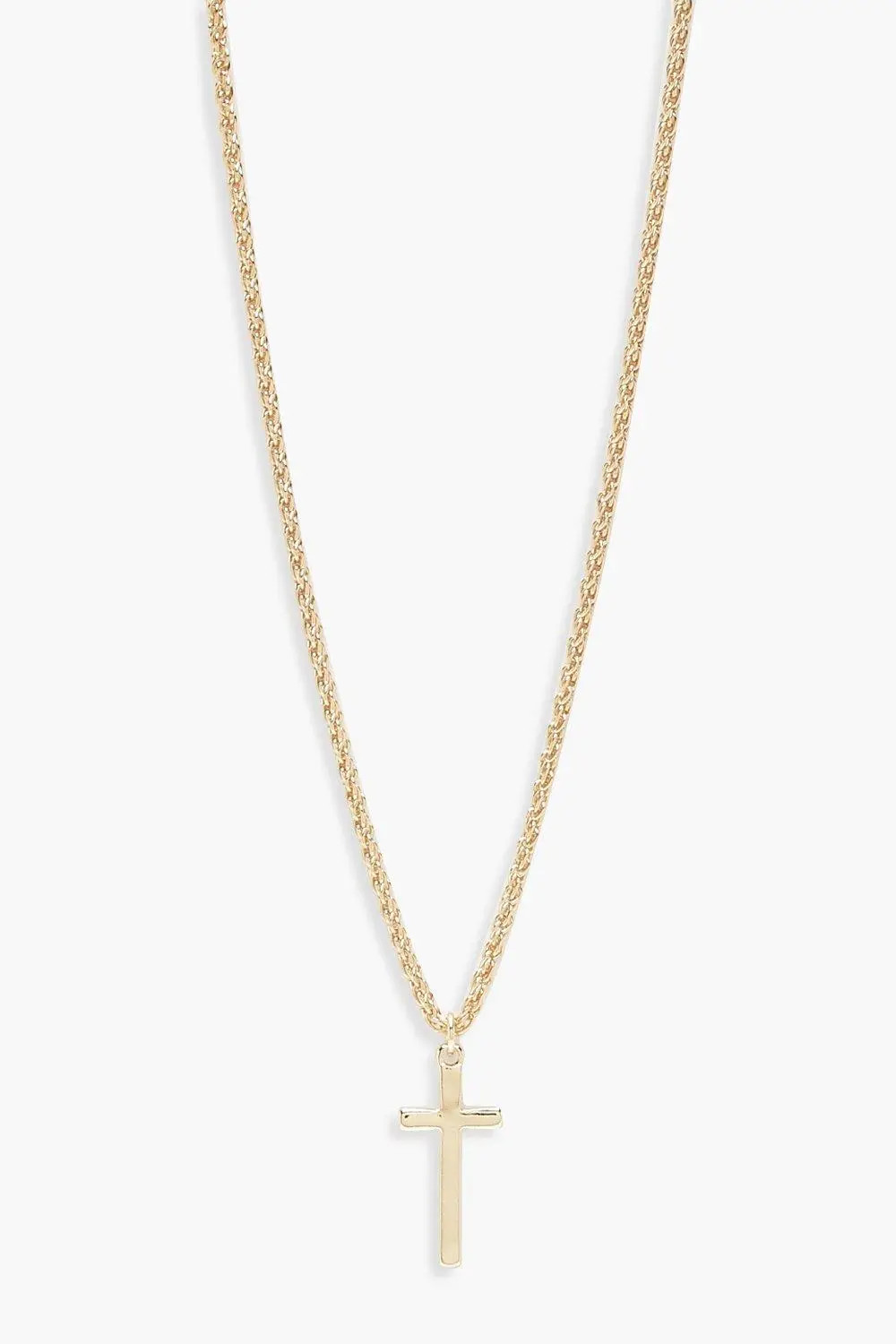 Vintage Chain Cross Pendant Necklace | boohoo (US & Canada)
