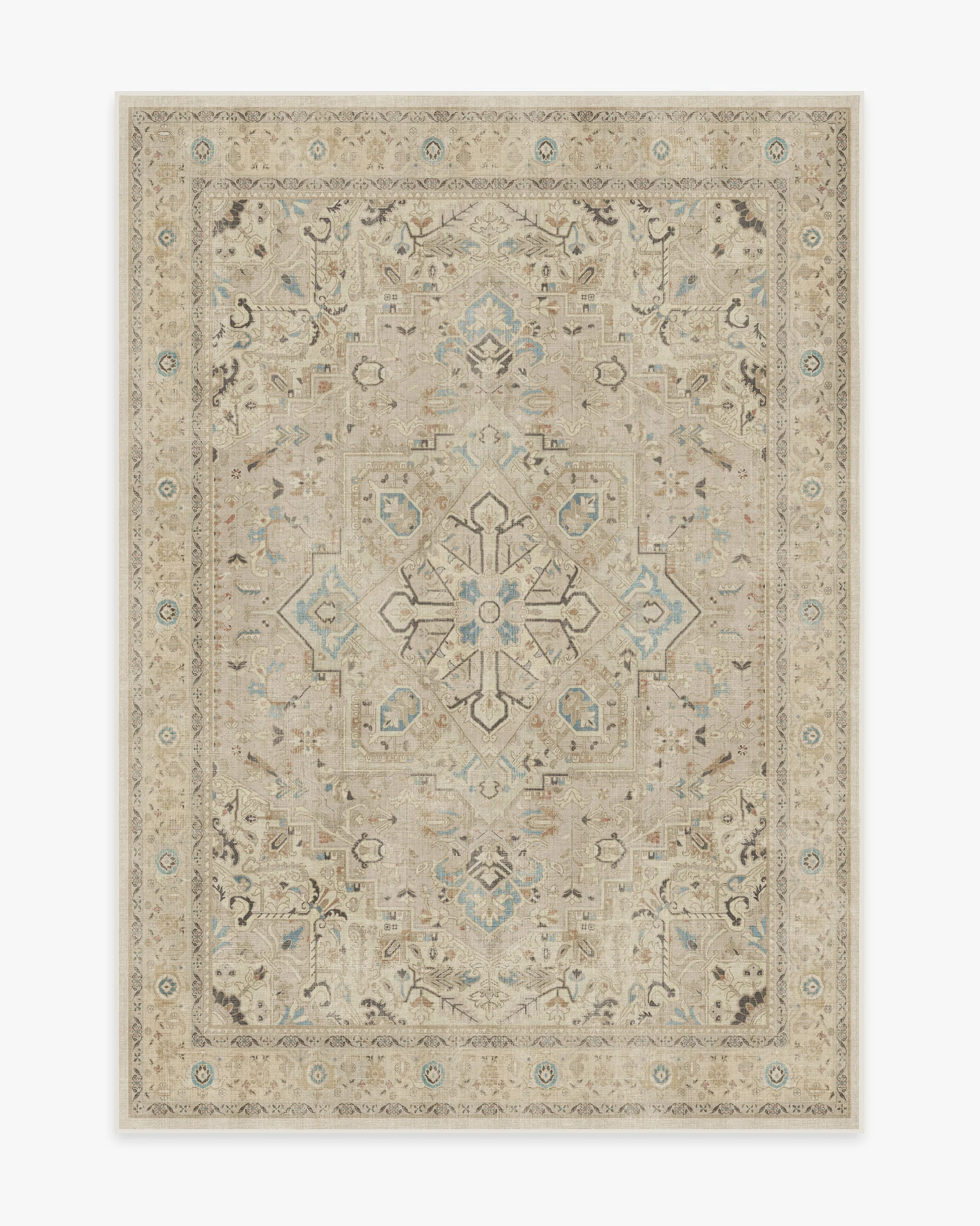 Kamran Ivory Opal Flatwoven Rug | Ruggable US | Ruggable