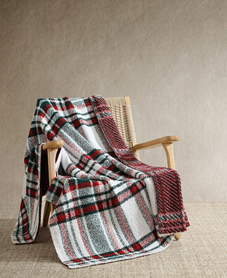 CLOSEOUT! Nautica Emmet Plaid Knit Throw, 70" X 50" - Macy's | Macy's