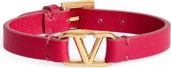 Valentino Garavani Valentino VLOGO Leather Bracelet | Nordstrom | Nordstrom