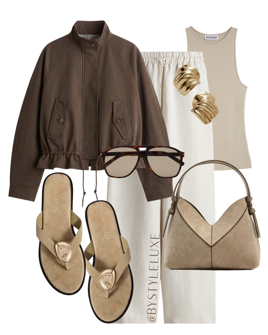 FUNNEL NECK JACKET - This brown H&M jacket is selling out fast, styled here with my fave linen trousers and suede sandals for an everyday spring look

#springoutfit #linentrousers #jacket 

#LTKspring #LTKeurope #LTKshoes