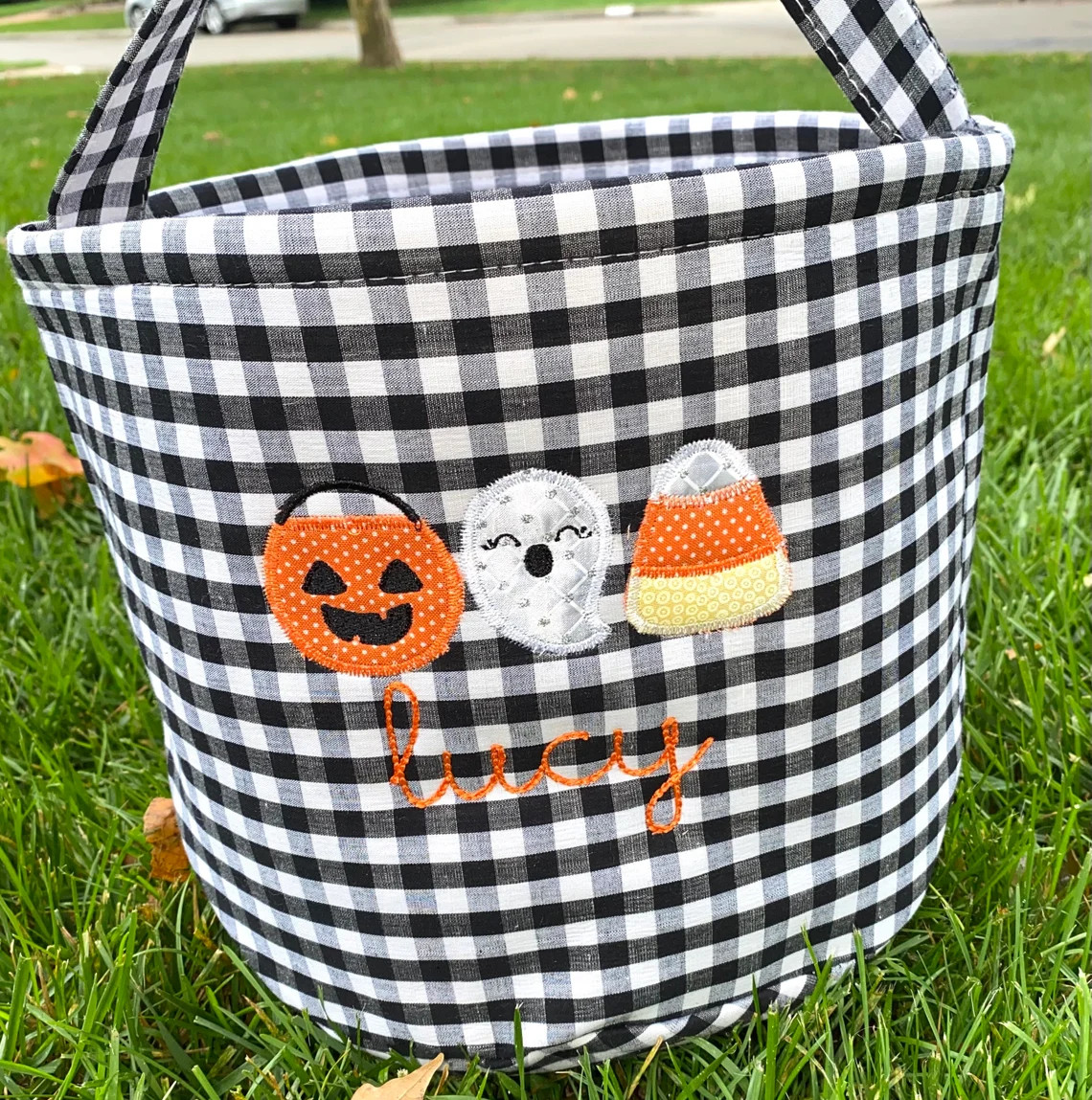 Personalized Trick or Treat Bag Black Cat Halloween Bag - Etsy | Etsy (US)