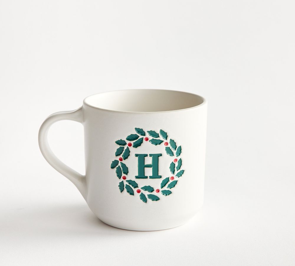 Holly Alphabet Mug | Pottery Barn (US)