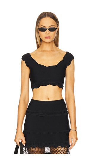 Lise Top in Black | Revolve Clothing (Global)