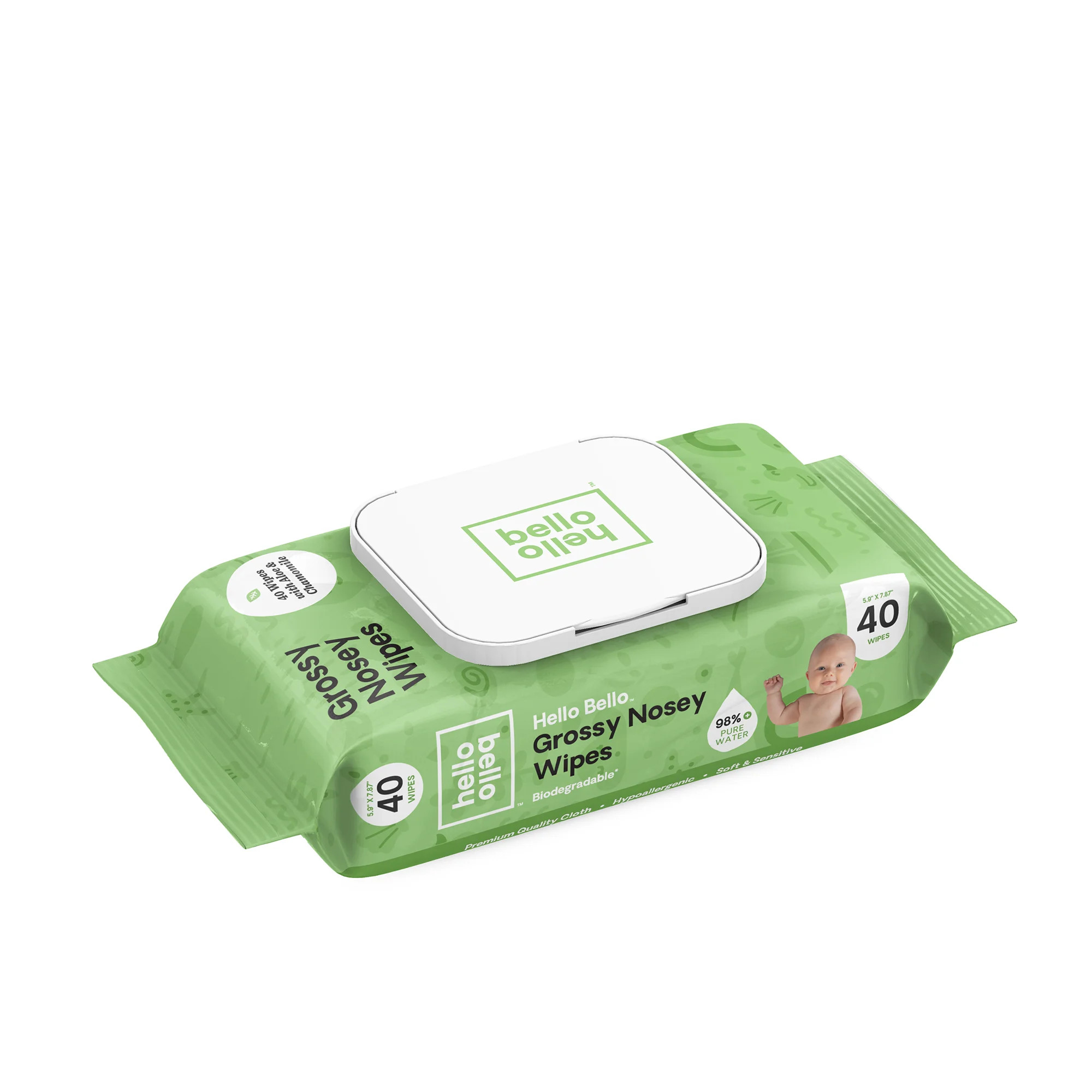 Hello Bello Grossy Nosey Wipes, 40ct | Walmart (US)