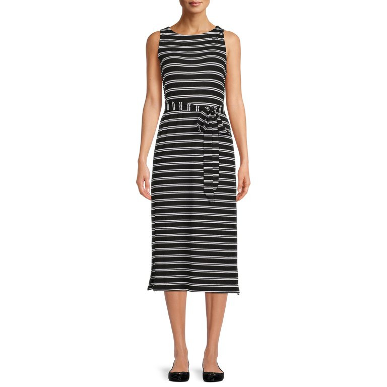Time and Tru Women's Sleeveless Hacci Dress | Walmart (US)