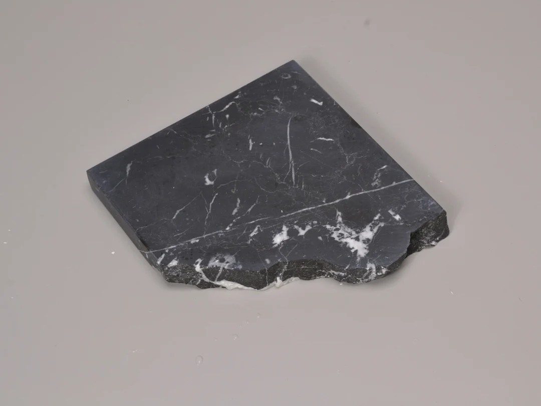 7x6x0.75 Black Marble Live Edge , Marble Base Art Display, Sculpture Display, Black and White Dis... | Etsy (US)
