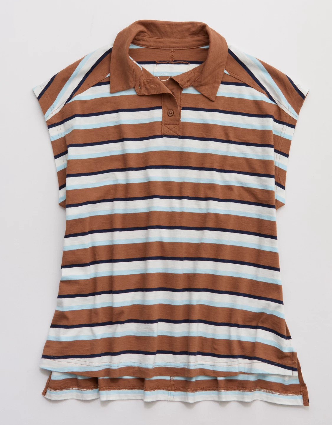 Aerie Happiest Oversized Polo T-Shirt | Aerie
